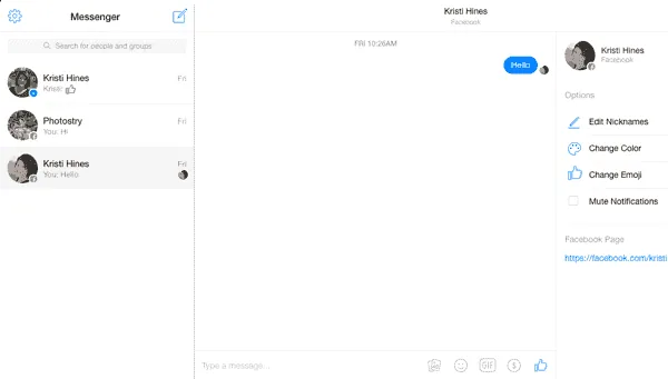 Messenger tool for Customer Service