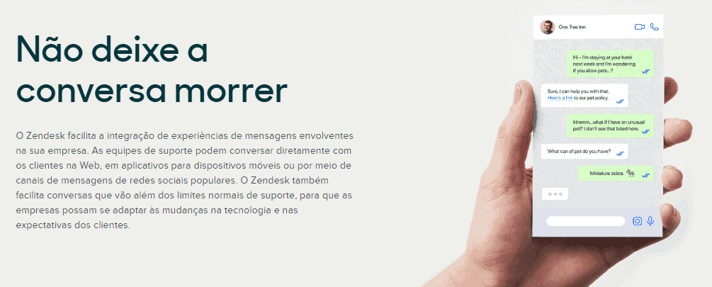 Zendesk Message - Integração entre o Zendesk e o WhatsApp