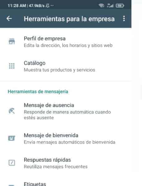 Cómo crear un catálogo de artículos en Whatsapp Business