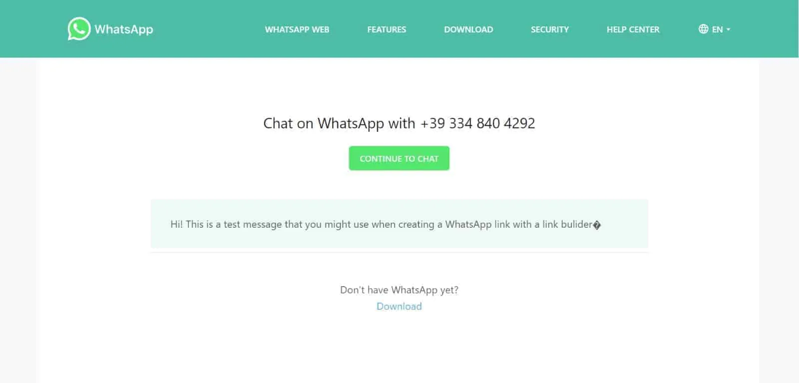 Creating a WhatsApp link: here's how