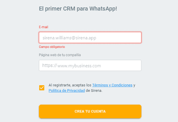 Como registar-se no Sirena