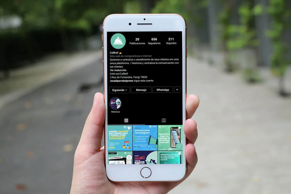 Comment insérer un bouton WhatsApp dans la biographie d'Instagram