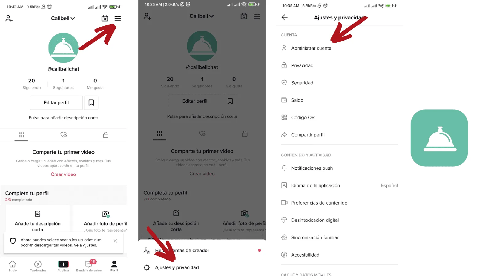 Lien WhatsApp à votre compte TikTok