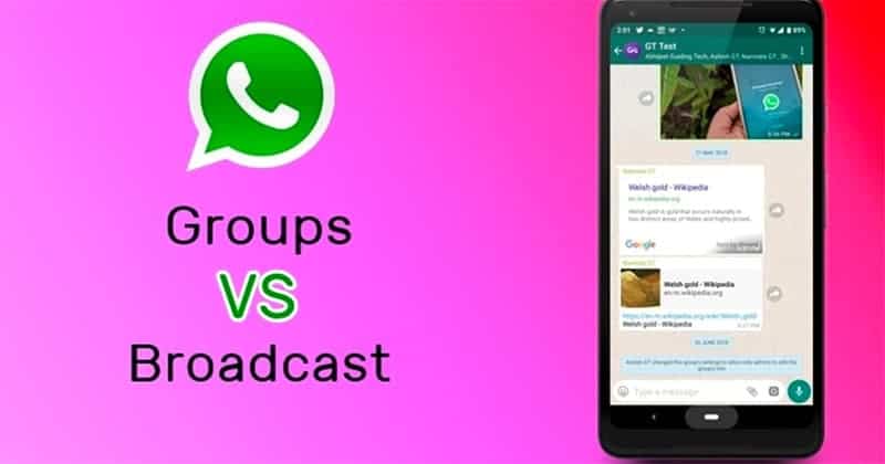 WhatsApp Broadcast vs WhatsApp Group