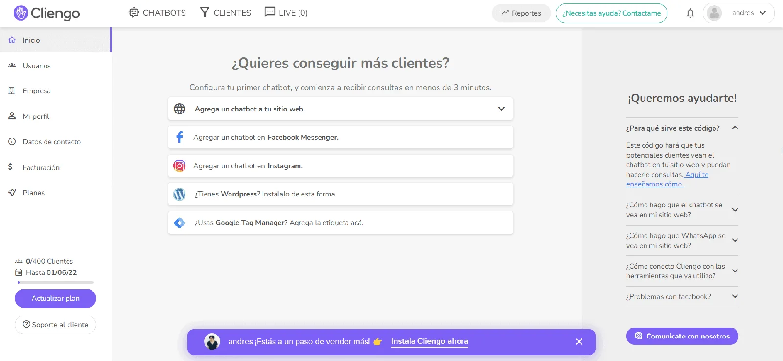 How does Cliengo work