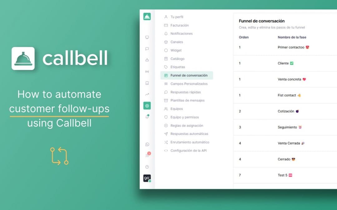 Come automatizzare il follow-up dei clienti tramite Callbell