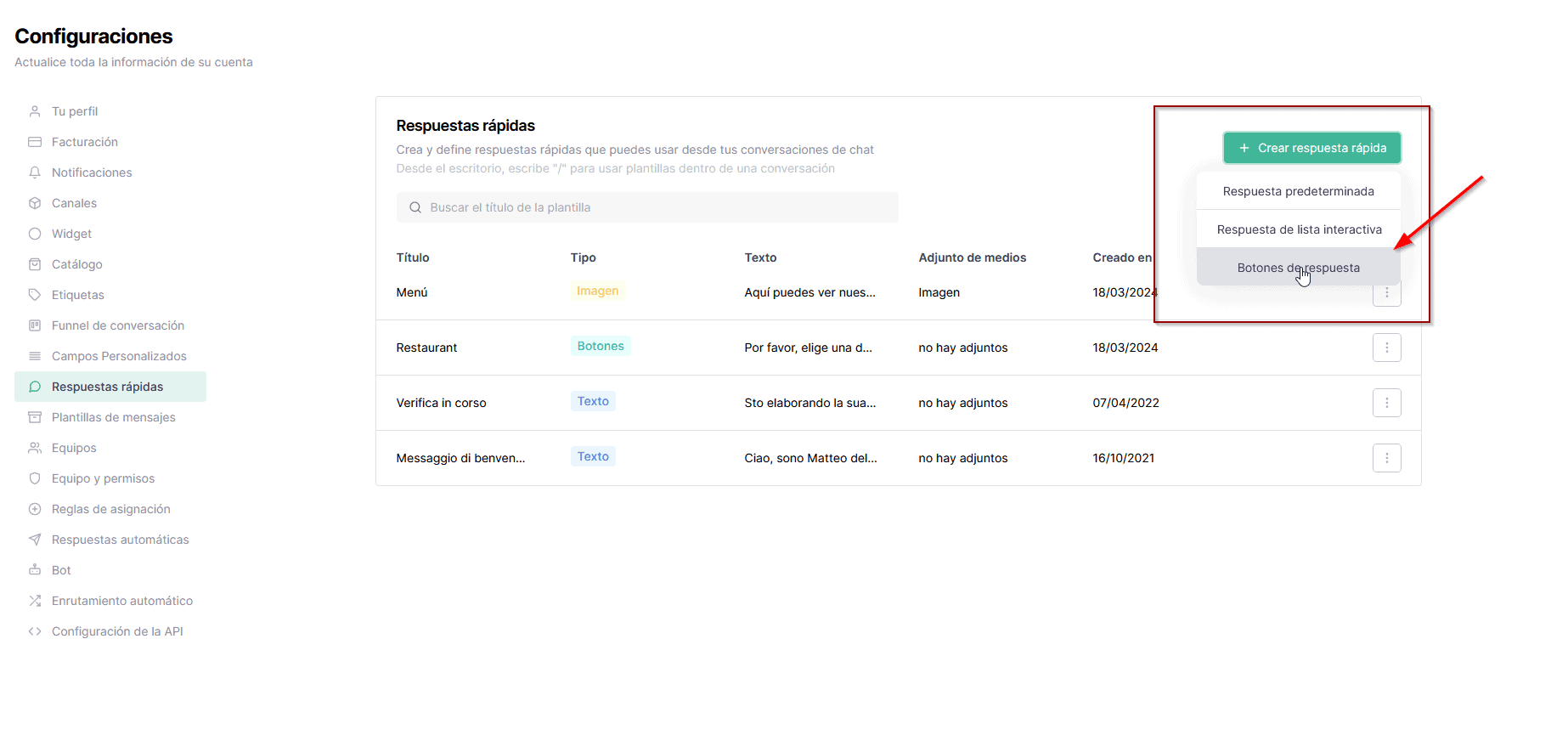 Callbell Chatbot