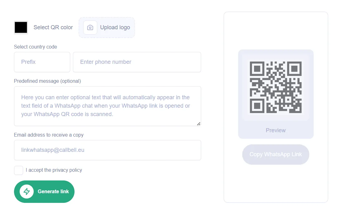 Generate WhatsApp Link