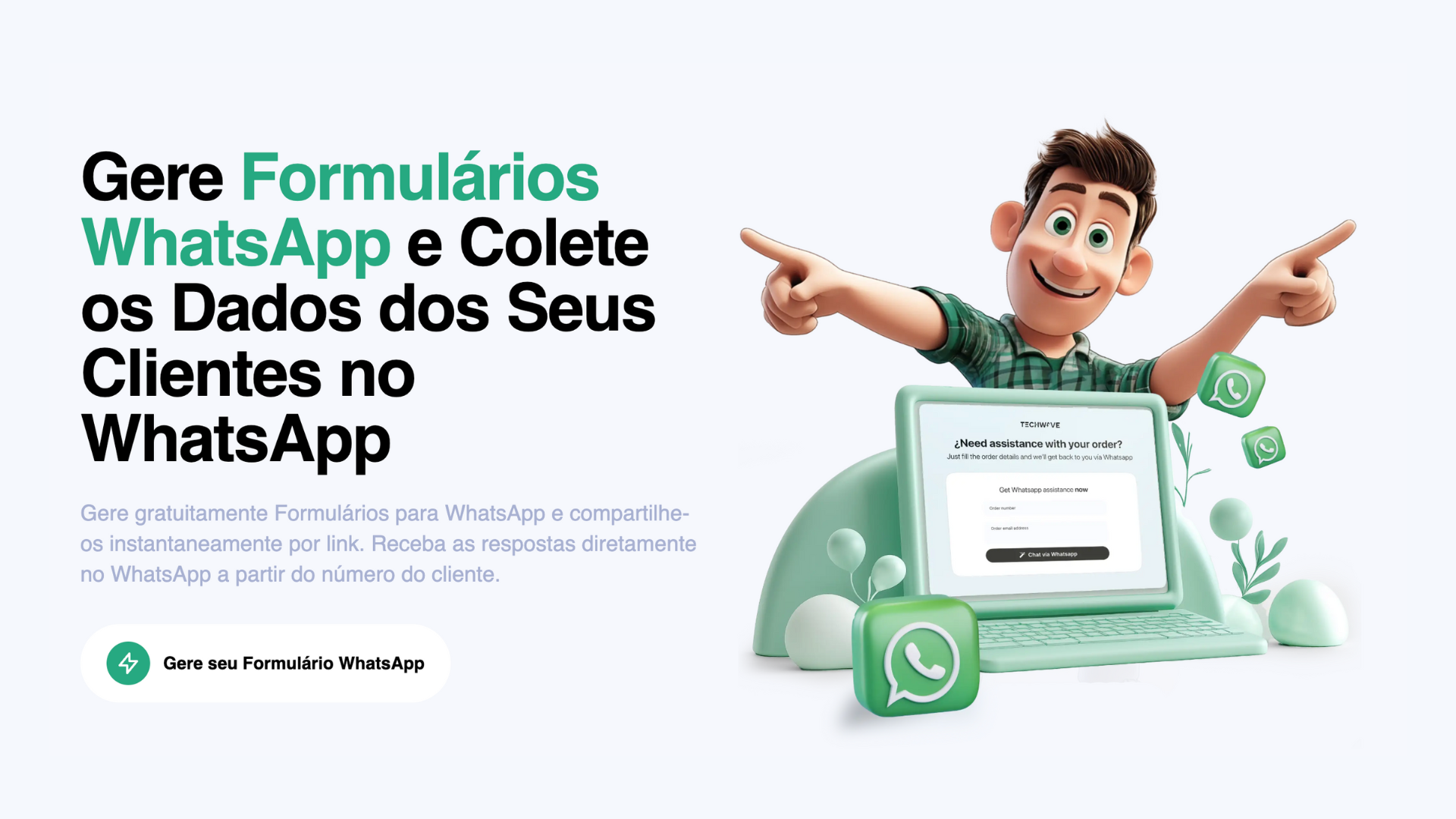 Gere o formulário do WhatsApp