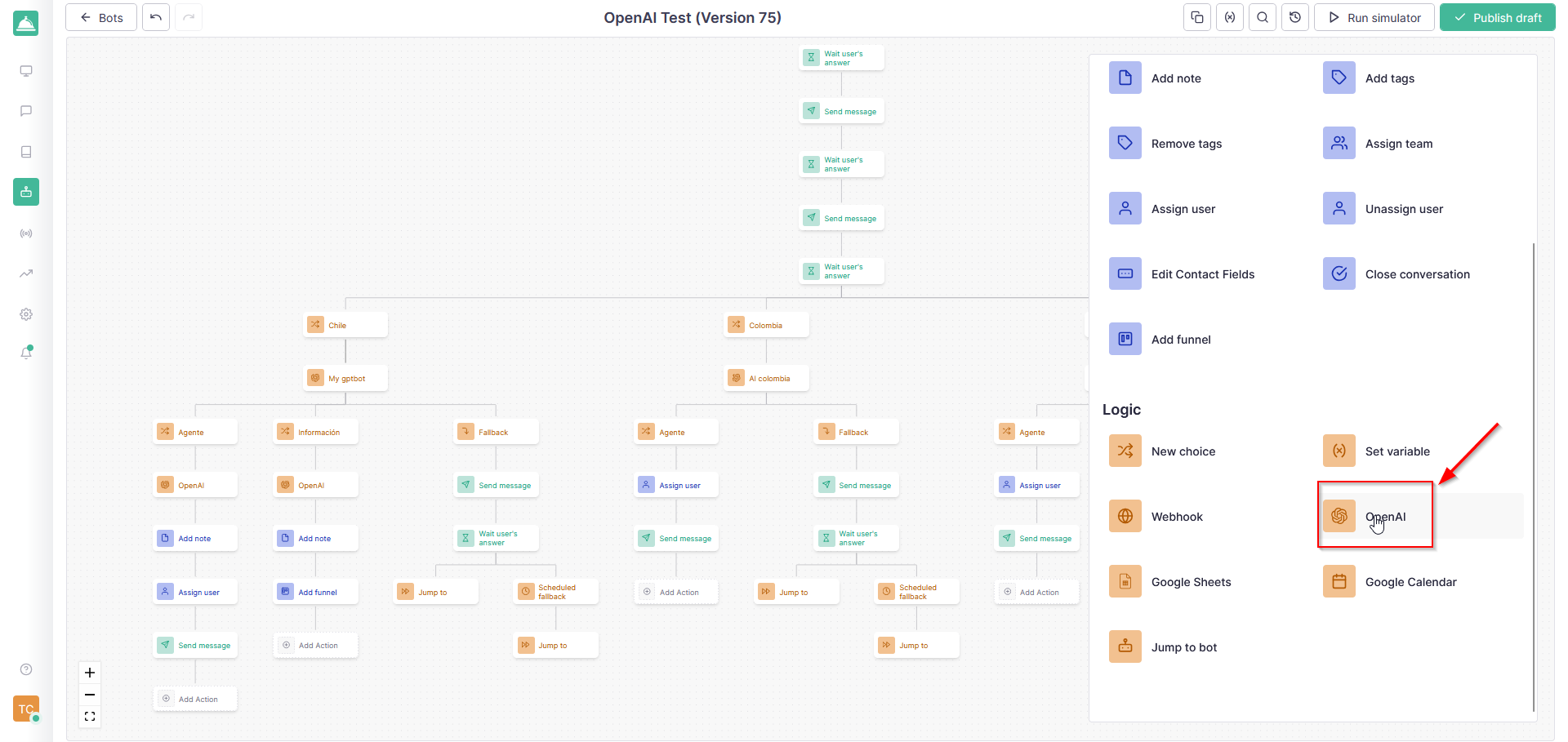 ChatGPT <--> Instagram Direct <--> Facebook Messenger