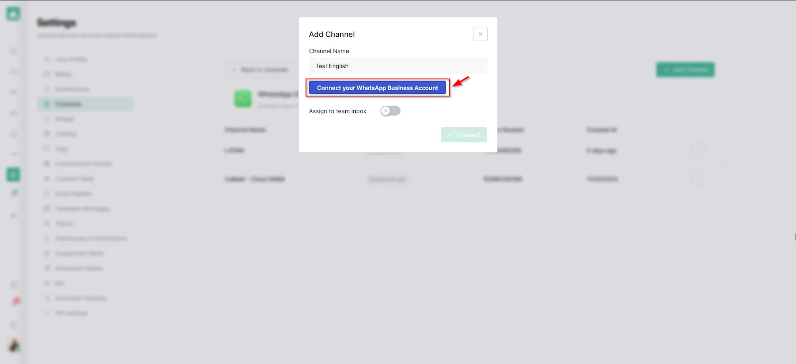 How to connect WhatsApp Business with Callbell using Coexistence