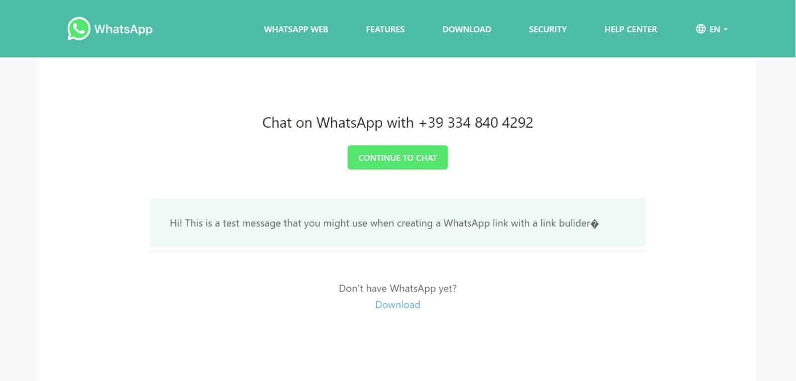 Link chat whatsapp How to